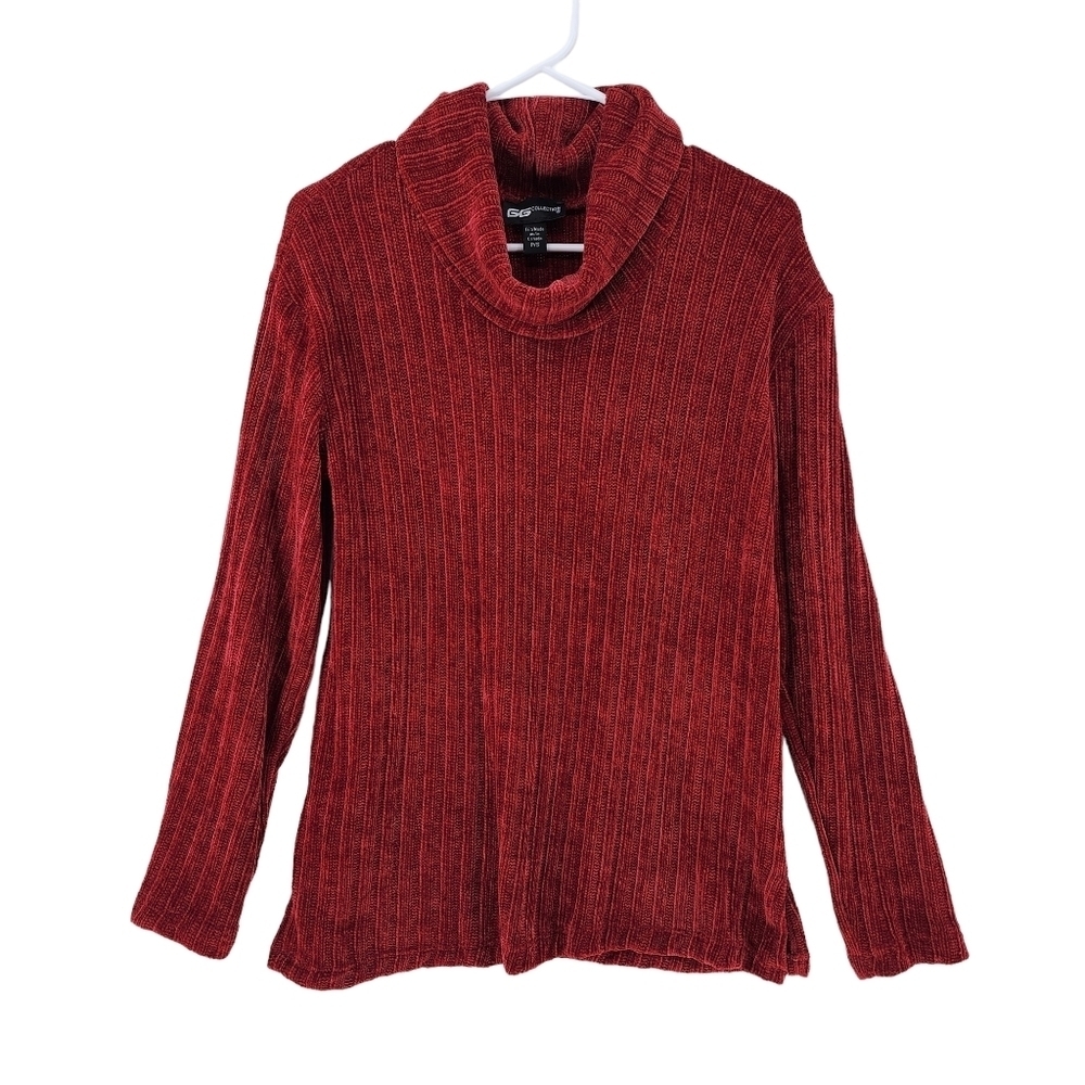 GG Collection Women's Ribbed Knit Cowl Neck Sweater - P/S